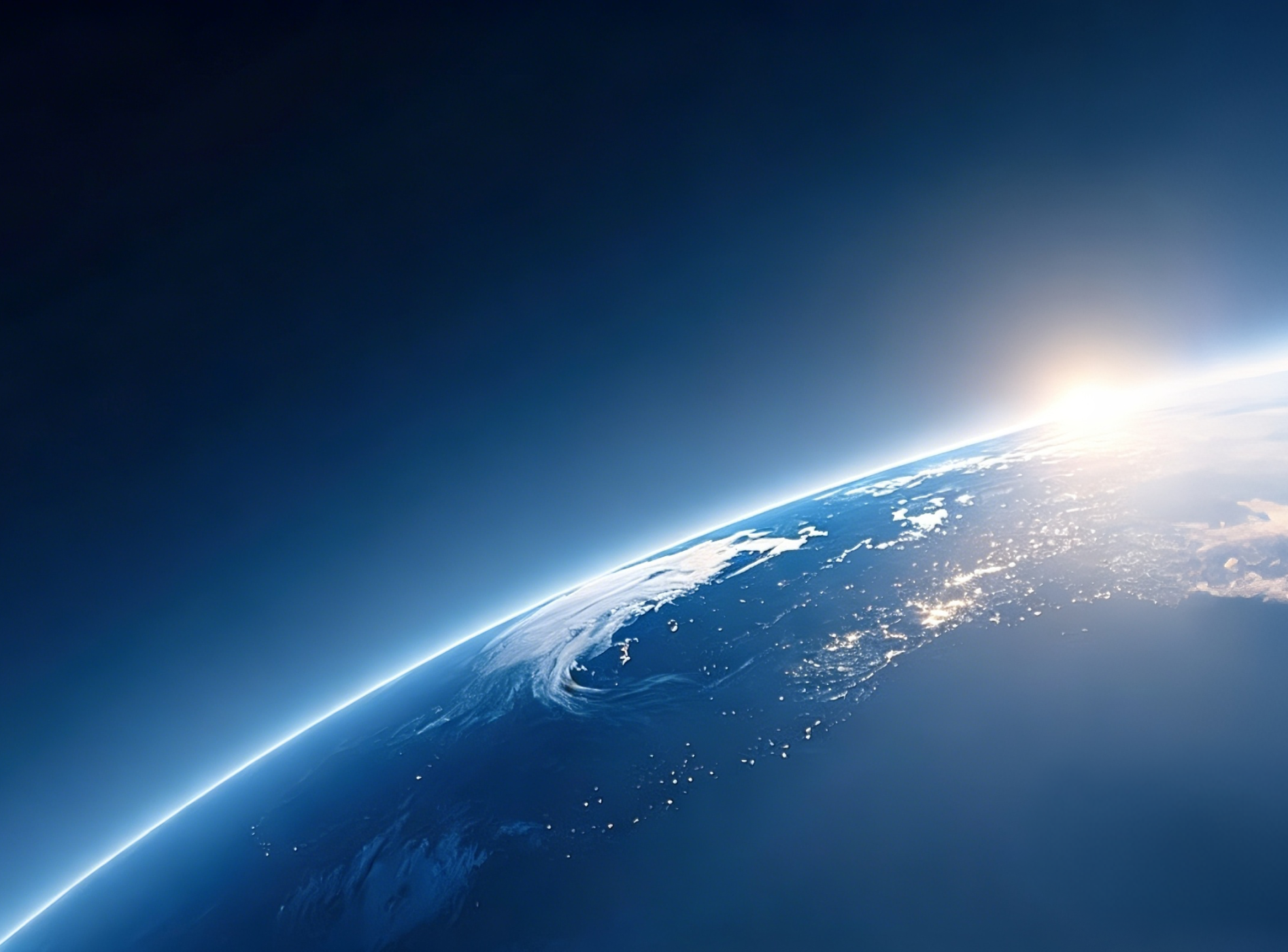 Global footprint illustration